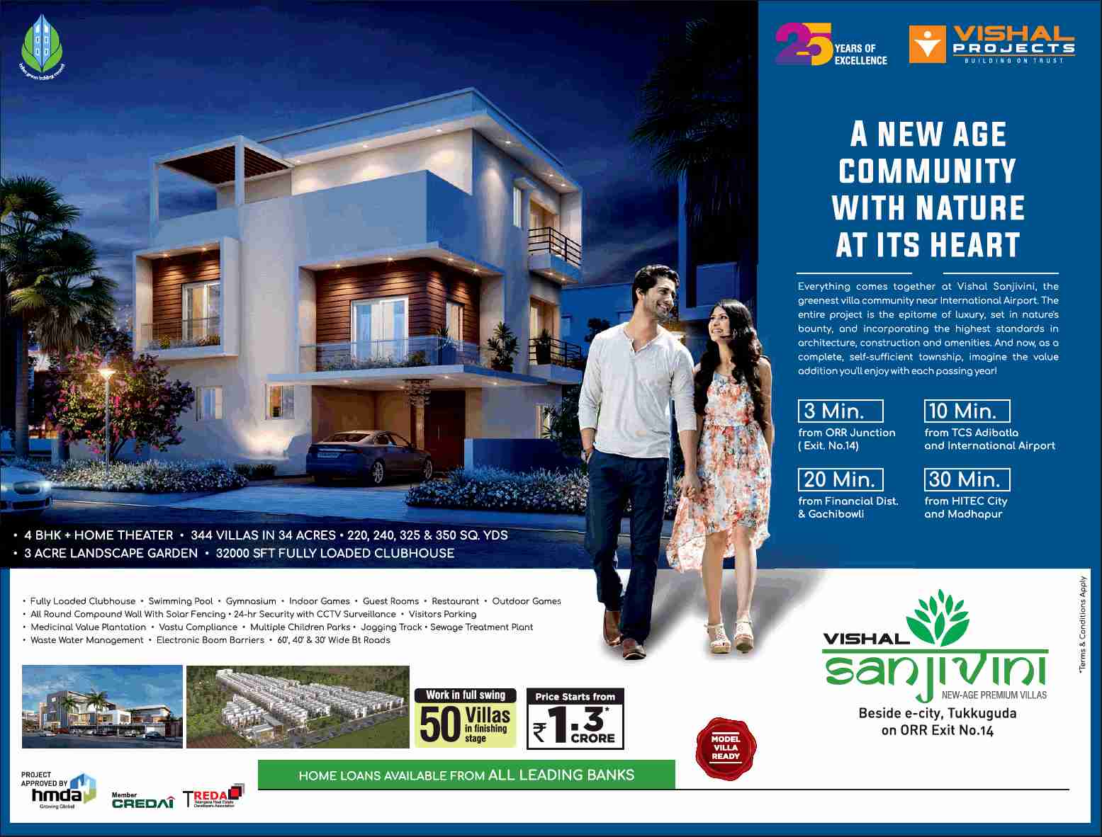 Live in a new age community with nature at its heart at Vishal Sanjivini in Hyderabad